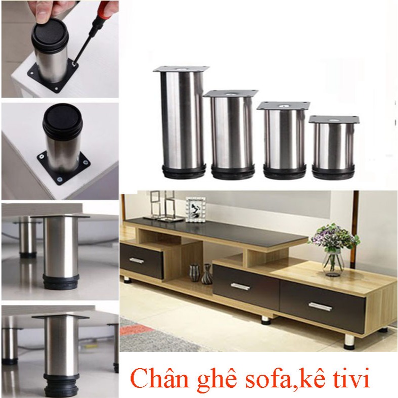 Chân kệ tivi inox đế tăng nhựa(Ø 50mm) | Shopee Việt Nam