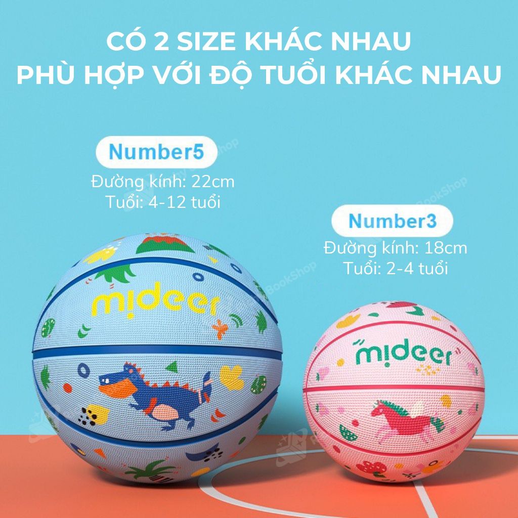 Bóng Rổ Size 5 Cho Bé Mideer Children’s Basketball, Đồ Chơi Vận Động Cho Bé