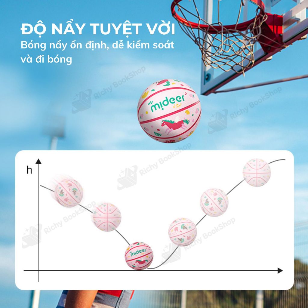 Bóng Rổ Size 5 Cho Bé Mideer Children’s Basketball, Đồ Chơi Vận Động Cho Bé