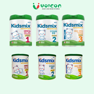 Sữa Bột Kidsmix Advanced Tăng Cường Miễn Dịch Hỗ Trợ Hệ Tiêu Hóa Cho Bé Từ 0-3 Tuổi / lon 800g