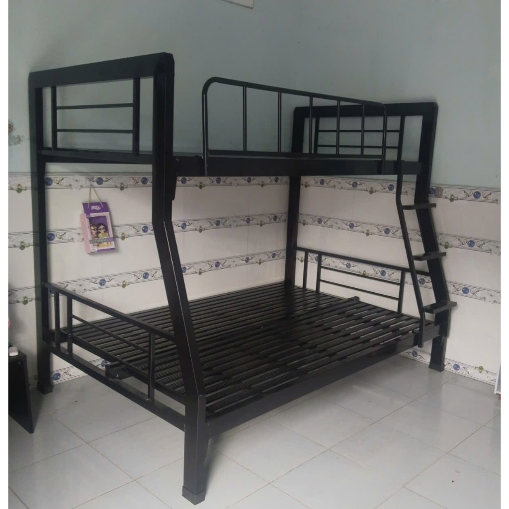 Giường tầng hộp vuông, giường sắt 4x8 loại 1 bảo hành 2 năm giao hàng nhanh.