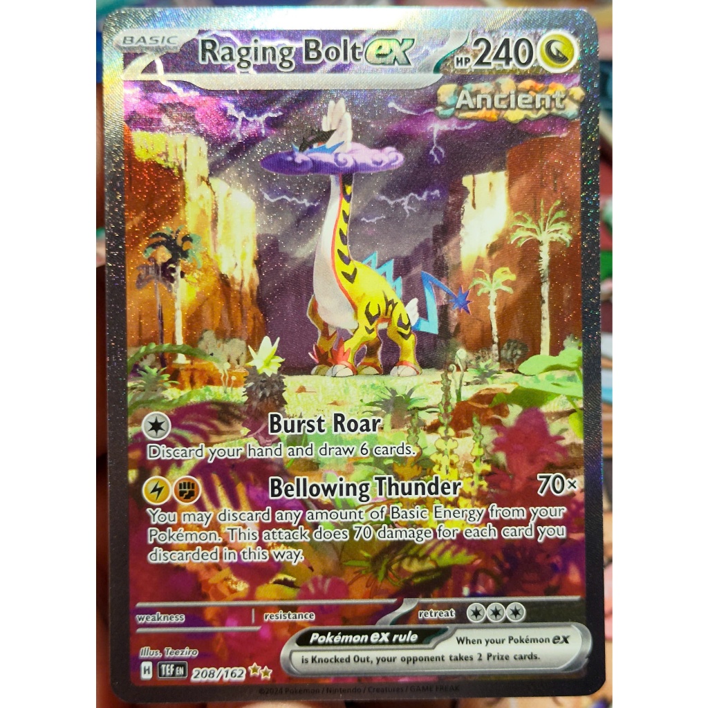 [KW2 Pokemon] [EN] [Played] Thẻ Raging Bolt ex - 208/162 - Special ...