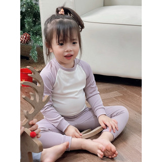 Bộ thu đông cho bé Batala kids, set giữ nhiệt NOEL vải THUN TĂM LẠNH 5 MÀU, set mặc nhà cho bé kiểu Hàn Quốc từ 10-25kg