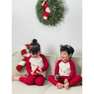 Bộ thu đông cho bé Batala kids, set giữ nhiệt NOEL vải THUN TĂM LẠNH 5 MÀU, set mặc nhà cho bé kiểu Hàn Quốc từ 10-25kg