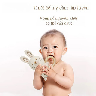 Đồ chơi lục lạc thú nhồi bông Gbee chính hãng, lục lạc cầm tay cao cấp giúp bé phát triển giác quan