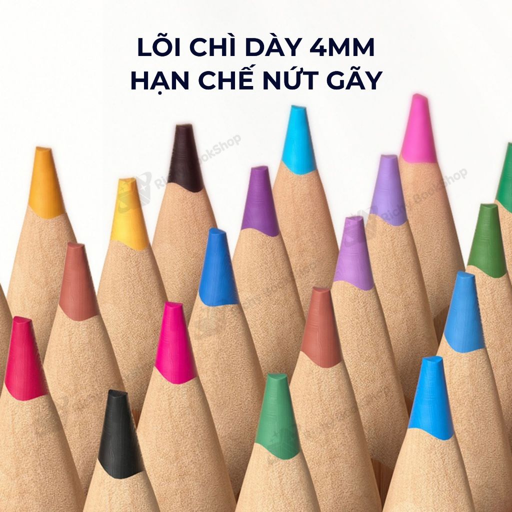 Bút chì màu vẽ tranh cao cấp 24/36/48 màu - Mideer Vibrant Colored Pencil