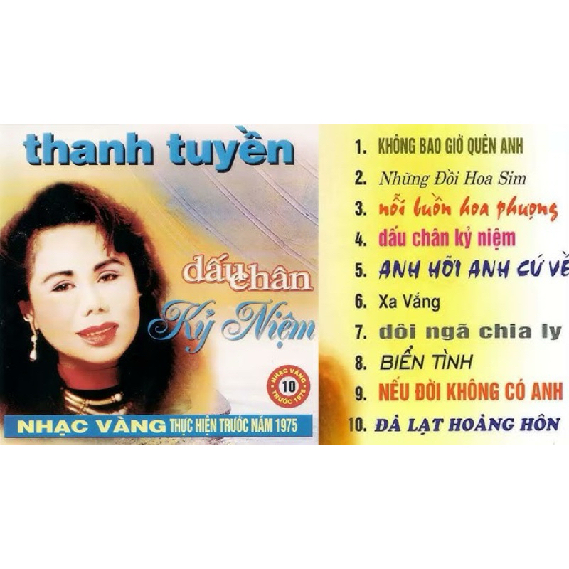 Băng Cassette Thanh Tuyền - Dấu Chân Kỷ Niệm ( Thu Âm Trước 75)