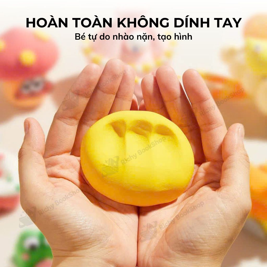 Đất sét tự khô 24- 36 màu Mideer đất nặn tạo hình mô hình AIRY FUN CLAY