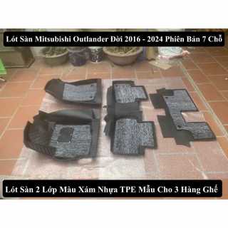 Lót Sàn 2 Lớp Mitsubishi Outlander Chất Liệu Nhựa Cao Cấp , Hàng Loại Dày Nhập Nội Địa Trung