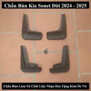 Chắn Bùn Kia Sonet Chất Liệu Nhựa Dẻo Bộ 4 Chiếc Có Kèm Ốc Vít