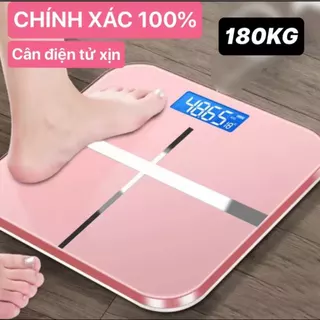 [Chịu Lực Đến 180KG] CÂN ĐIỆN TỬ MẶT KÍNH CƯỜNG LỰC IP SIÊU CHẮC CHẮN ĐO CÂN NẶNG VÀ NHIỆT ĐỘ PHÒNG CHÍNH XÁC 100%