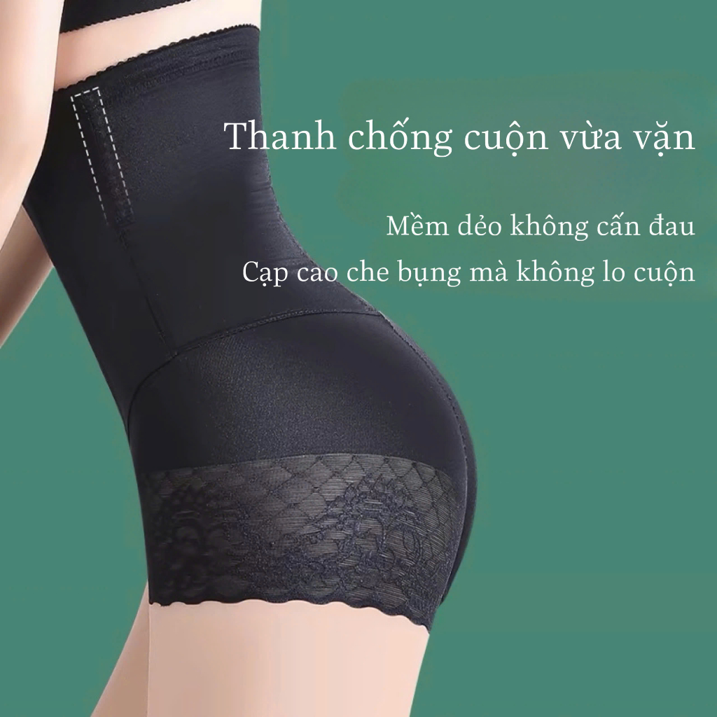Quần Gen Định Hình Khoá Kéo Siết Lực 2055 Ôm Bụng Nâng Mông