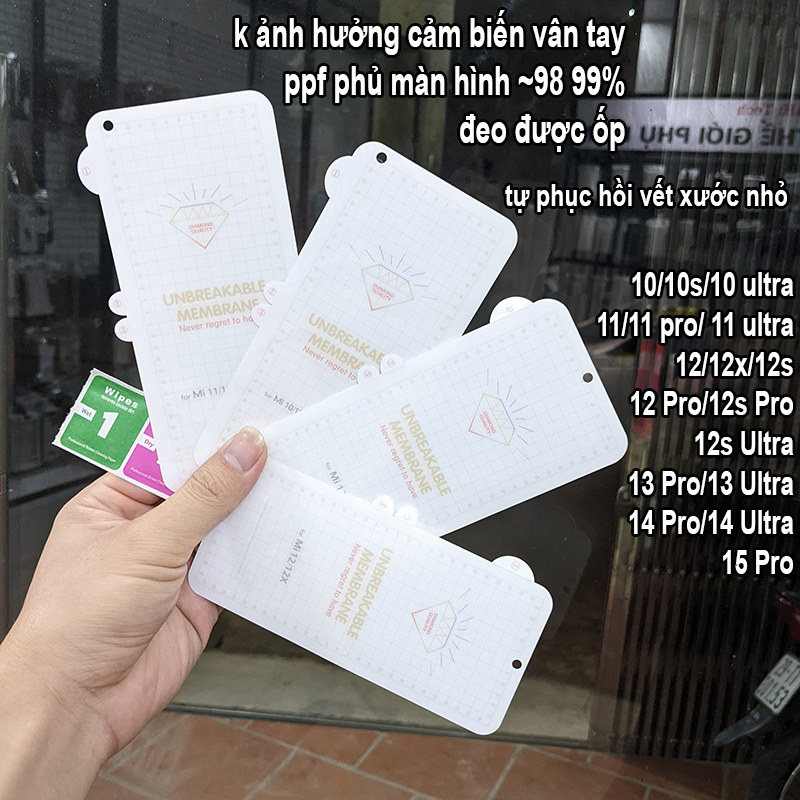 Dán PPF chống xước màn hình Xiaomi 15 Ultra,14 Ultra,17 Ultra,13 Ultra,17T Pro,13 Pro,12 Pro,11Ultra,Mi 10S,Civi,15T Pro