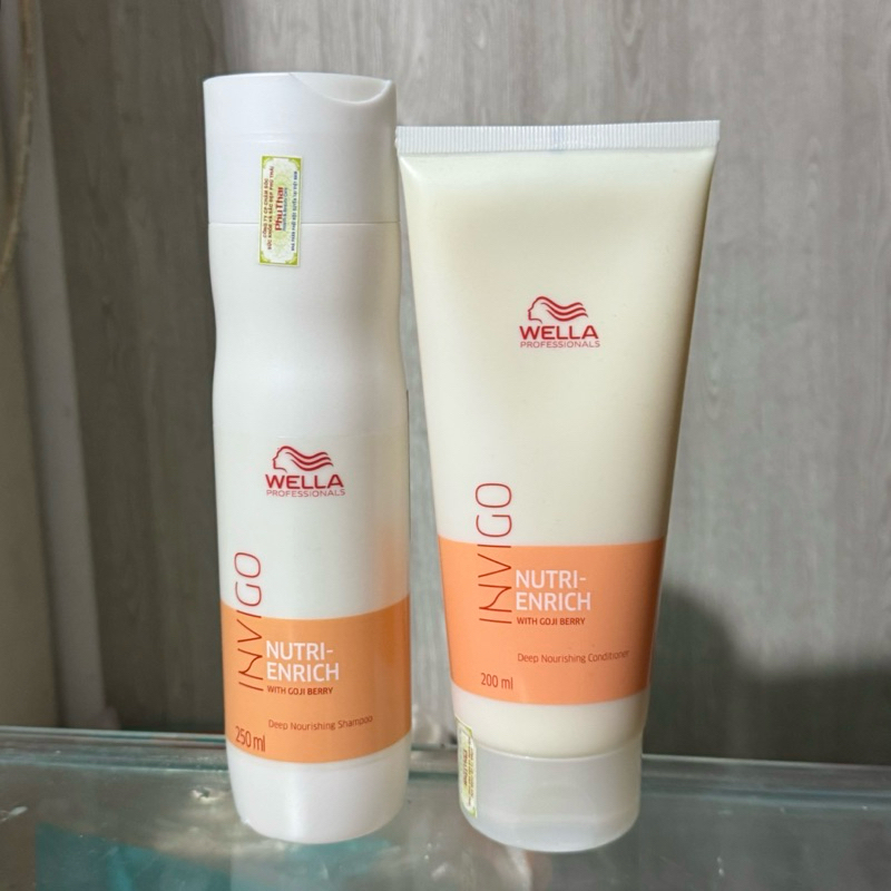 Dầu gội xả Wella Enrich Invigo dưỡng ẩm suôn mượt 250/200ml