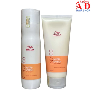 Dầu gội xả Wella Enrich Invigo dưỡng ẩm suôn mượt 250/200ml