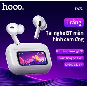 Tai nghe Bluetooth hoco EW72 ANC khử tiếng ồn, màn hình cảm ứng tích hợp mic đàm thoại.