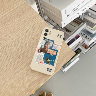Ốp lưng iphone cạnh vuông Sunface dành cho iPhone 6 đến 16promax SE 2020 - E74
