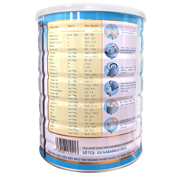 Sữa Bột Gaba Gain Plus Fobe Bổ Sung Dinh Dưỡng, Khoáng Chất Bồi Bổ Cơ Thể, Dùng Được Cho Trẻ Từ 3 Tuổi