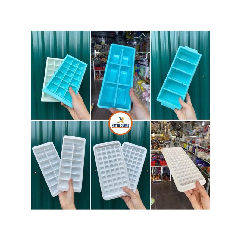 Khay đá, vỉ đá Việt Nhật 5 viên, 6 viên, 14 viên, 18 viên, 50 viên, 78 viên( giá rẻ) AMIZIN