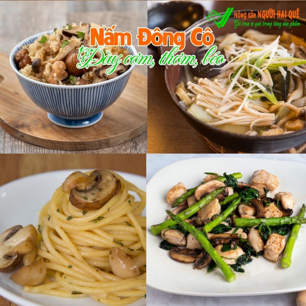 Nấm đông cô khô ĐỦ LOẠI - Dày cơm, thơm, béo Hút chân không | Nông sản NGƯỜI HAI QUÊ