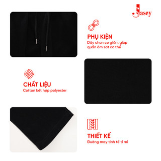 Bộ thể thao nam  JASEY, bộ thu đông đen trơn chuẩn size mã 2123