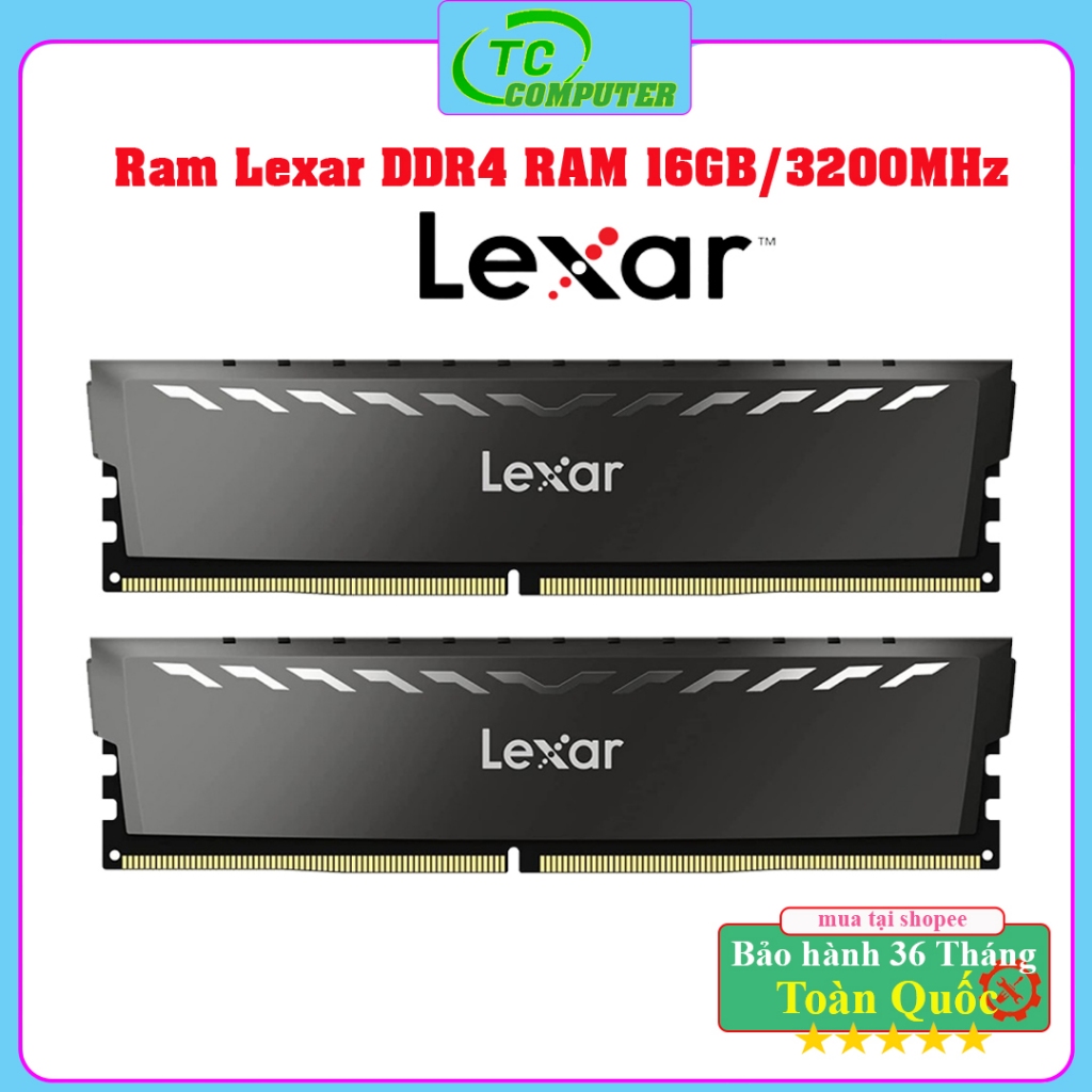Ram máy tính Lexar THOR 16GB DDR4 3200MHZ Tản Nhôm - Bảo hành 5 năm ...