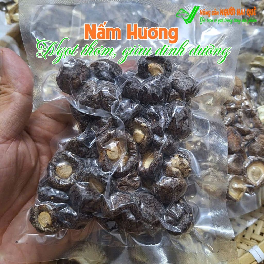 Nấm hương - Ngọt thơm, giàu dinh dưỡng Hút chân không | VIETFLAVOUR