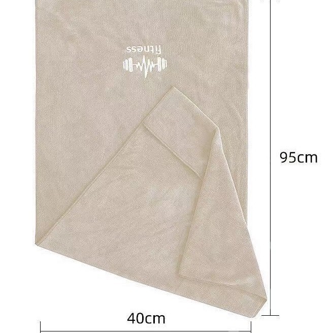 Khăn tập GYM cao cấp chữ Fitness bản lớn (40x95cm) cực thấm hút mồ hôi và mềm mại.