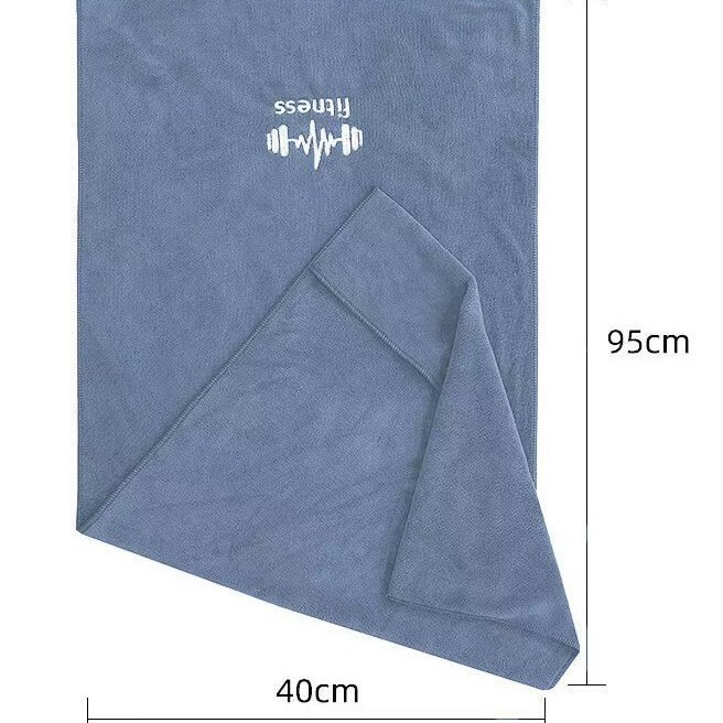 Khăn tập GYM cao cấp chữ Fitness bản lớn (40x95cm) cực thấm hút mồ hôi và mềm mại.