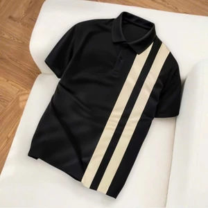 ÁO POLO 2 SỌC VẢI THUN CÁ SẤU POLY THÁI 4 CHIỀU