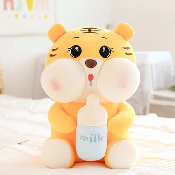 Gấu Bông Hổ Cầm Bình Sữa Gấu Bông 5 Sao - Gấu Bông Dễ Thương Vải Mềm Mịn, Gấu Bông Cao Cấp