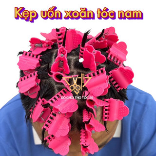 Set 30 cái kẹp uốn xoăn tóc Spider, Ruffled, uốn sâu tóc nam 3 size