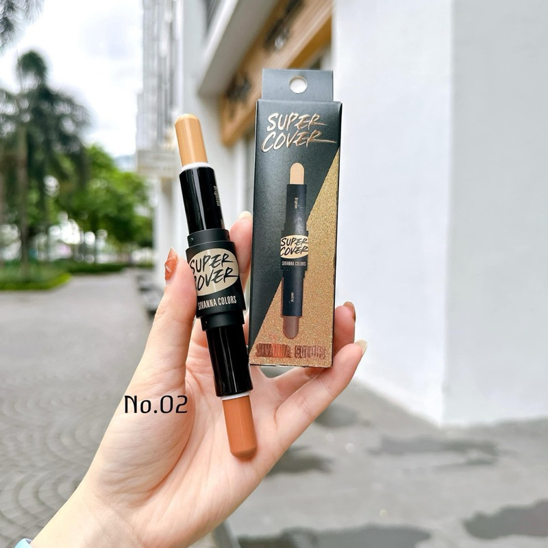 Thanh tạo khối 2 đầu Sivanna HF626, giúp việc tạo highlight và khối trên gương mặt nhanh chóng tiện lợi.