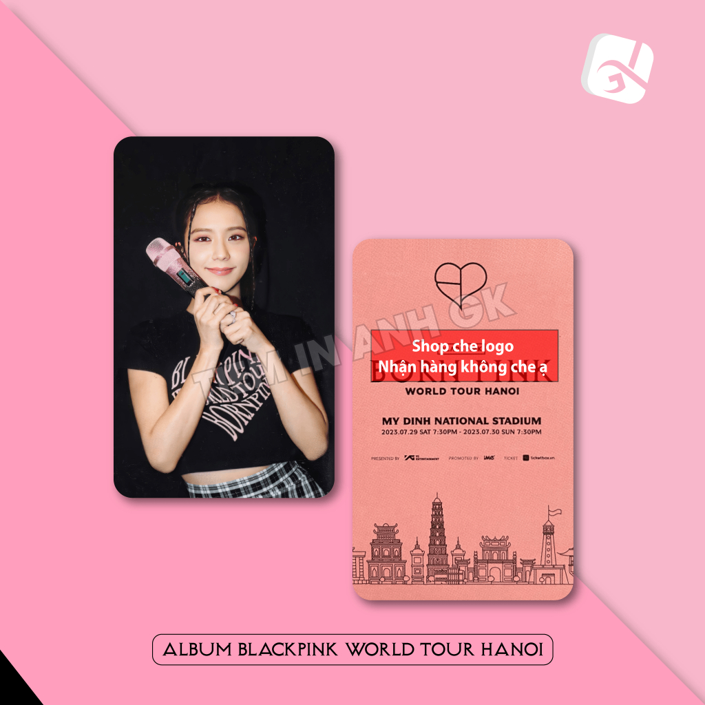 BLACKPINK BORNPINK World tour ハノイ トレカセット 55pcs/set KPOP BLACKPINK 2023 Lomo Card World Tour Photocard Born
