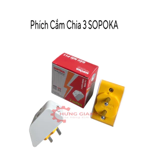 Đầu Nối Thông Minh 1 Chia 3 P11 SOPOKA Chính Hãng