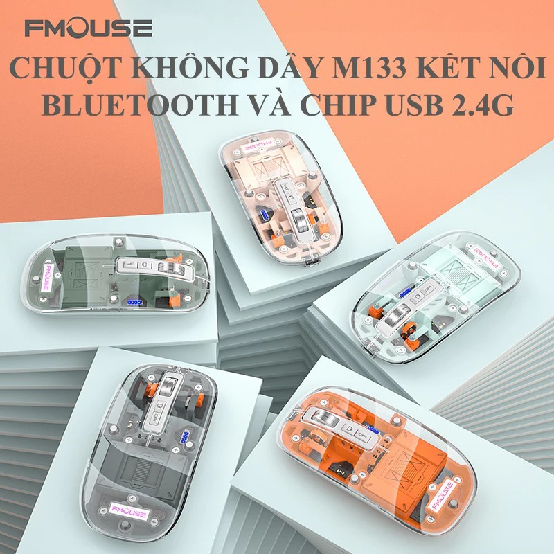 Chuột không dây FMOUSE M133 kết nối Bluetooth-YFS | Shopee Việt Nam