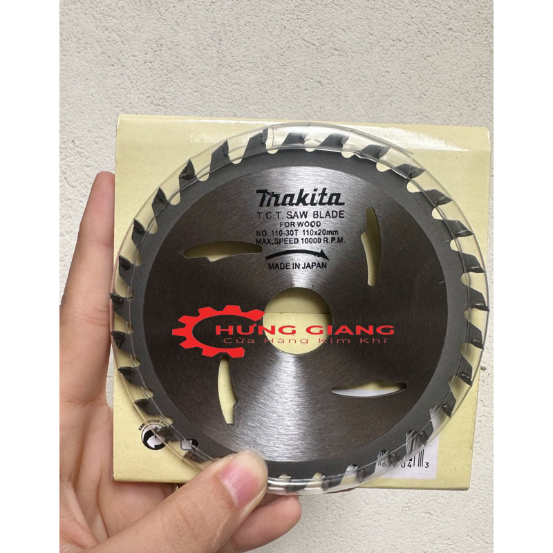 [RẺ VÔ ĐỊCH] Lưỡi Cắt Gỗ MAKITA 110mmx20.0mm Loại 1