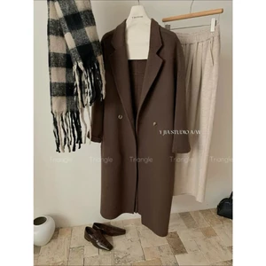 Triangle - Must Have Coat (Cân nhắc kỹ, return is not welcomed) - Áo khoác dạ ép dáng rộng và dài phong cách Hàn Quốc
