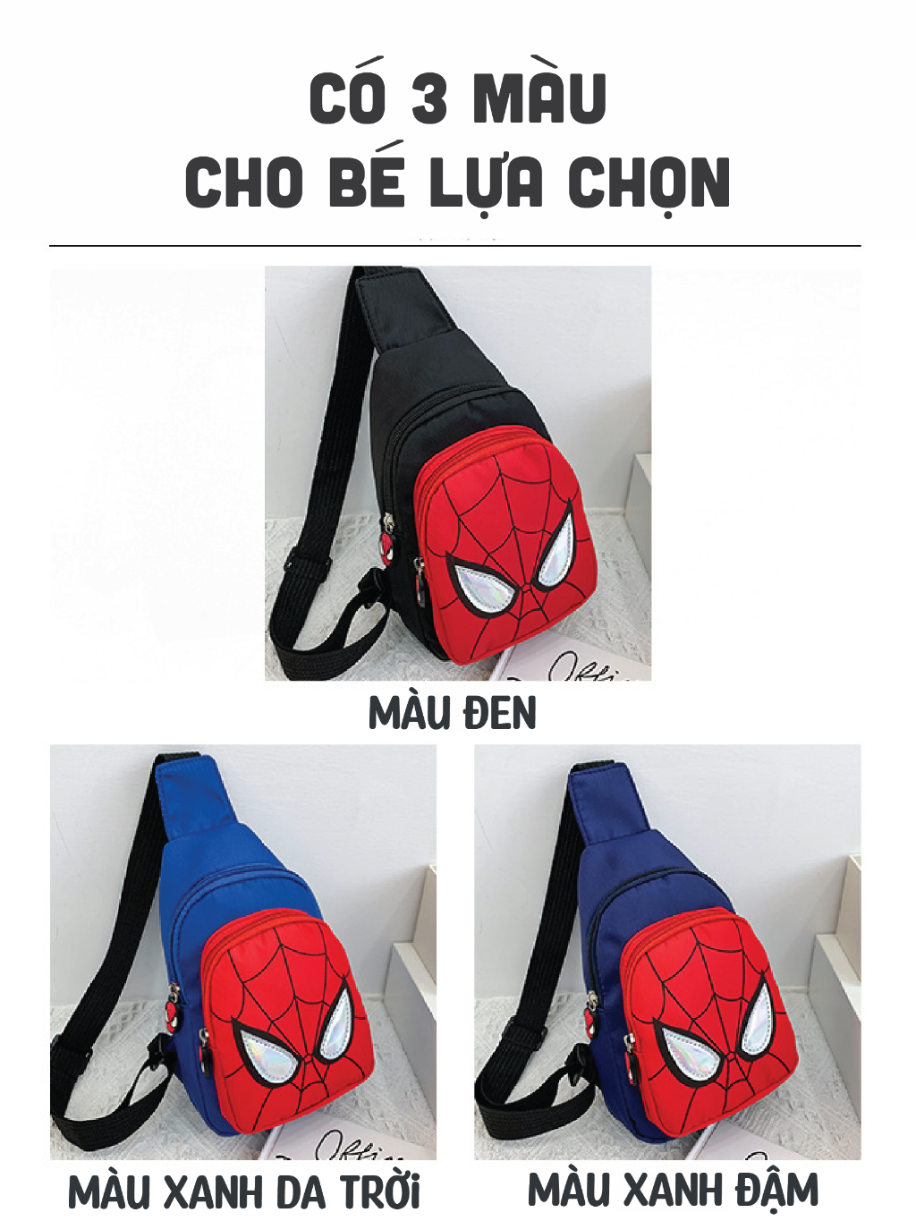 Ảnh Túi đeo chéo cho bé 1989KIDS túi lì xì cho bé hình người nhện túi cho bé trai đi chơi tết đáng yêu 3