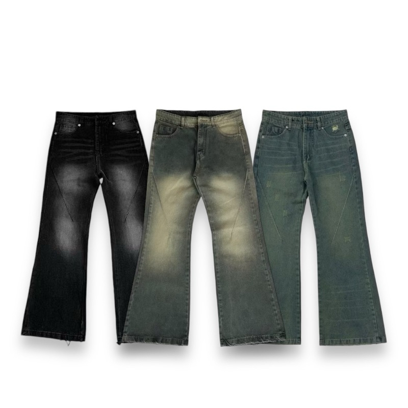 FLARED JEANS - Quần jeans ống loe form unisex nam nữ. | BigBuy360 - bigbuy360.vn