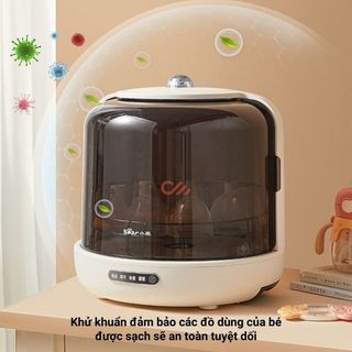 [ĐỜI MỚI] Máy tiệt trùng bình sữa 13L Bear BJG-C02L6, sấy khô, khử trùng công nghệ UVC loại bỏ 99,99% vi khuẩn