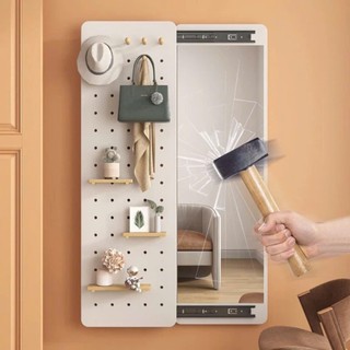 Gương trượt kết hợp kệ treo đồ thông minh DQ HOME  kích thước đa dạng