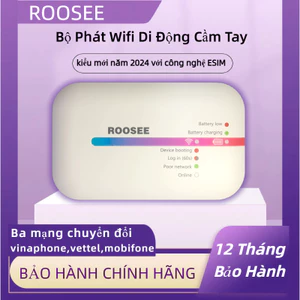 Bộ phát wifi 4G di động ROOSEE M600 ,Mifi di động ,không cần sim , tiện lợi , máy nhẹ nhỏ gon