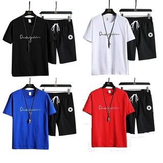 [FreeShip - Giá Sập Sàn] Set Bộ Quần Áo Thể Thao Nam Nữ tập Gym In Chữ Phối mới nhất 2024 DUEGAIN K1