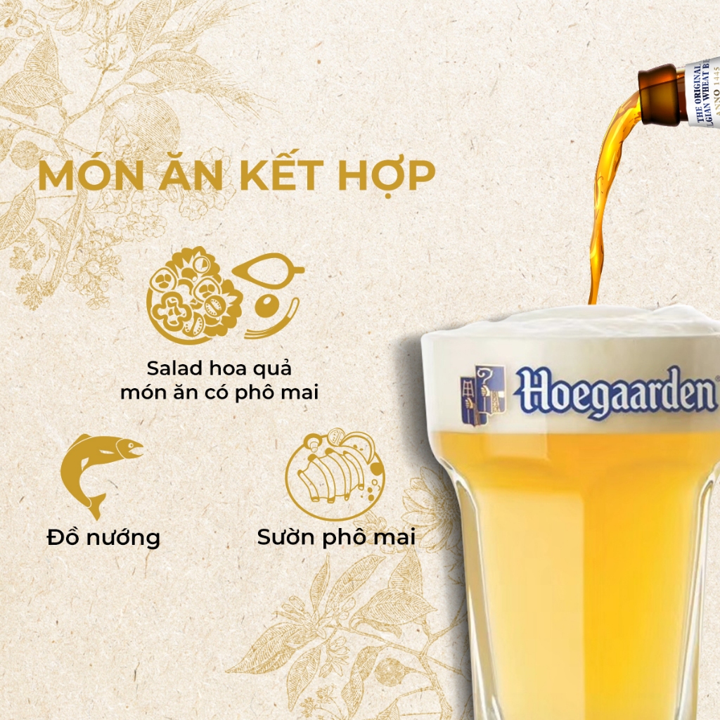 Ảnh Thùng 24 Chai Hoegaarden White - Bia Bỉ Chính Hiệu Lúa Mỳ (330ml/ chai) 3
