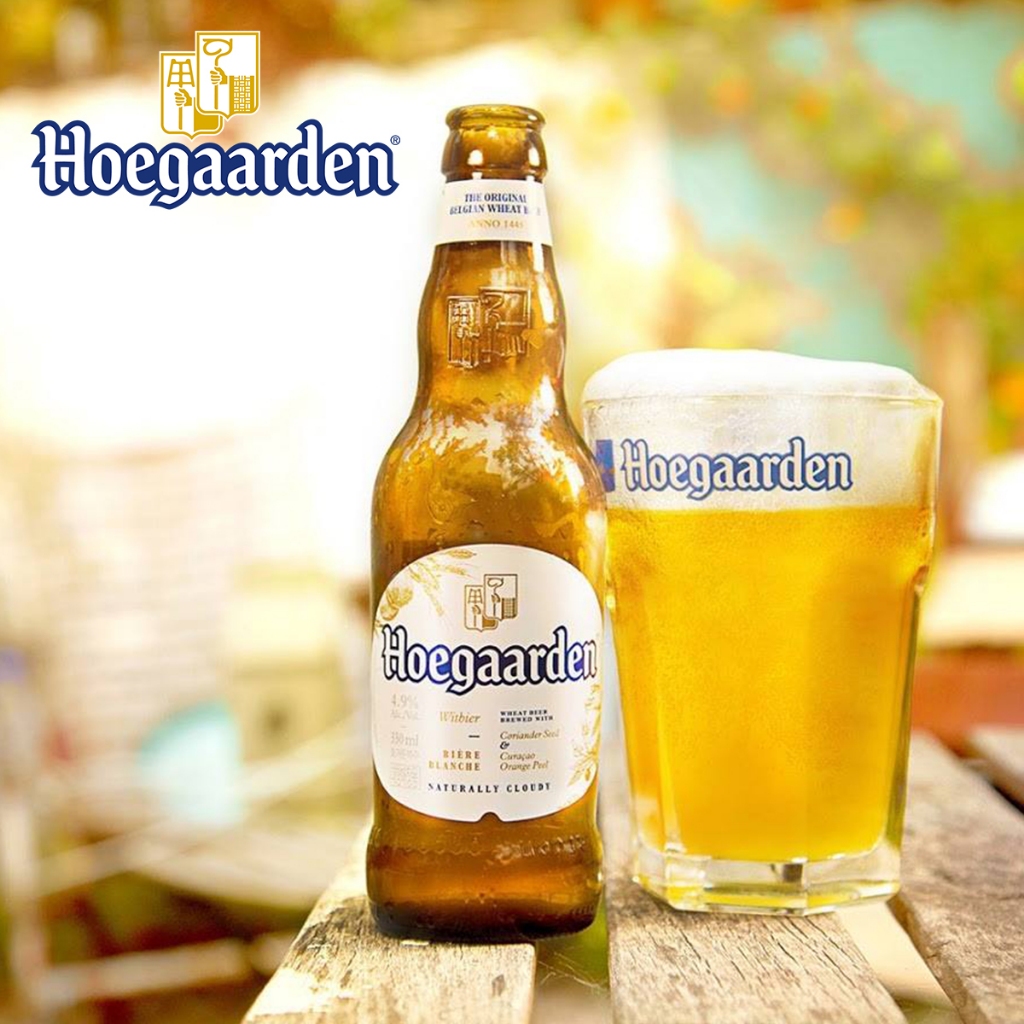Ảnh Thùng 24 Chai Hoegaarden White - Bia Bỉ Chính Hiệu Lúa Mỳ (330ml/ chai) 1