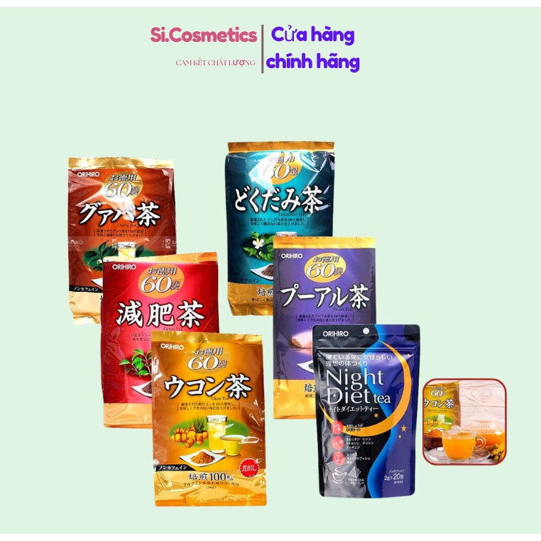 Trà Giảm Cân Lá Ổi/ Diếp cá/ Genpi Orihiro 60 gói x 3g