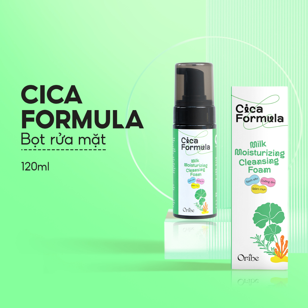 Ảnh Sữa rửa mặt rau má tạo bọt Oribe làm sạch sâu dưỡng ẩm cho da mụn da dầu nhạy cảm 120ml 3