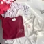 Áo thun 3158 YUSTUDIO, áo cotton khô form rộng dáng basic mẫu Love letters