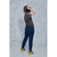 MIDDUA - KGM04 Quần nữ slimboy denim chất co giãn